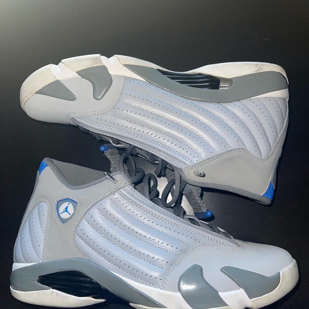 Air Jordan 14 Wolf Grey Shoes Men’s Size 11 - Picture 4 of 4
